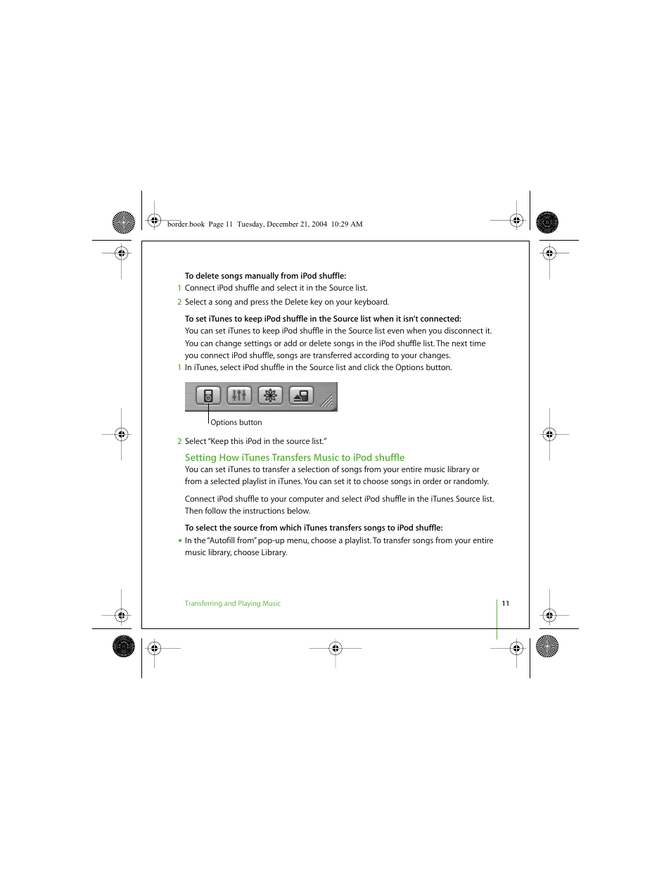 Apple iPod shuffle (User’s Guide) User Manual | Page 11 / 32