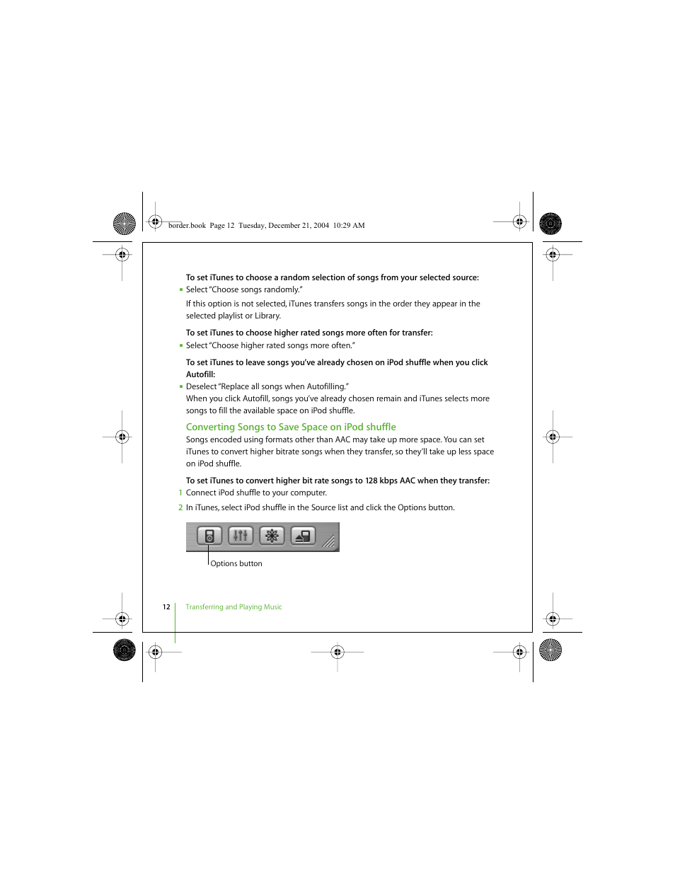 Apple iPod shuffle (User’s Guide) User Manual | Page 12 / 32