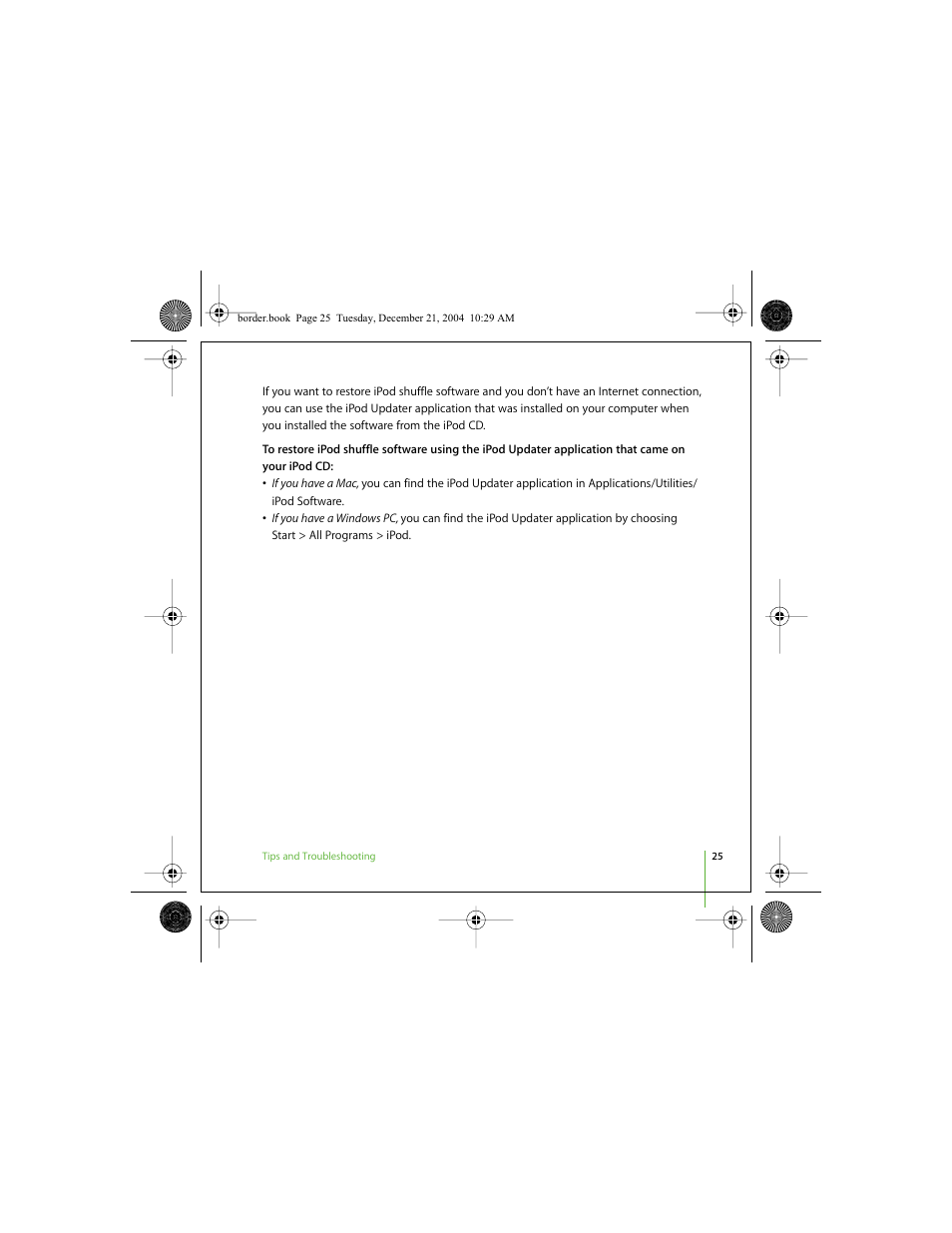 Apple iPod shuffle (User’s Guide) User Manual | Page 25 / 32
