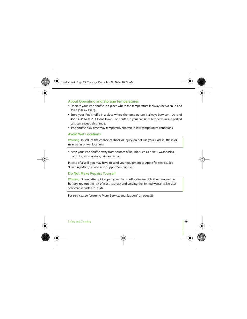 Apple iPod shuffle (User’s Guide) User Manual | Page 29 / 32