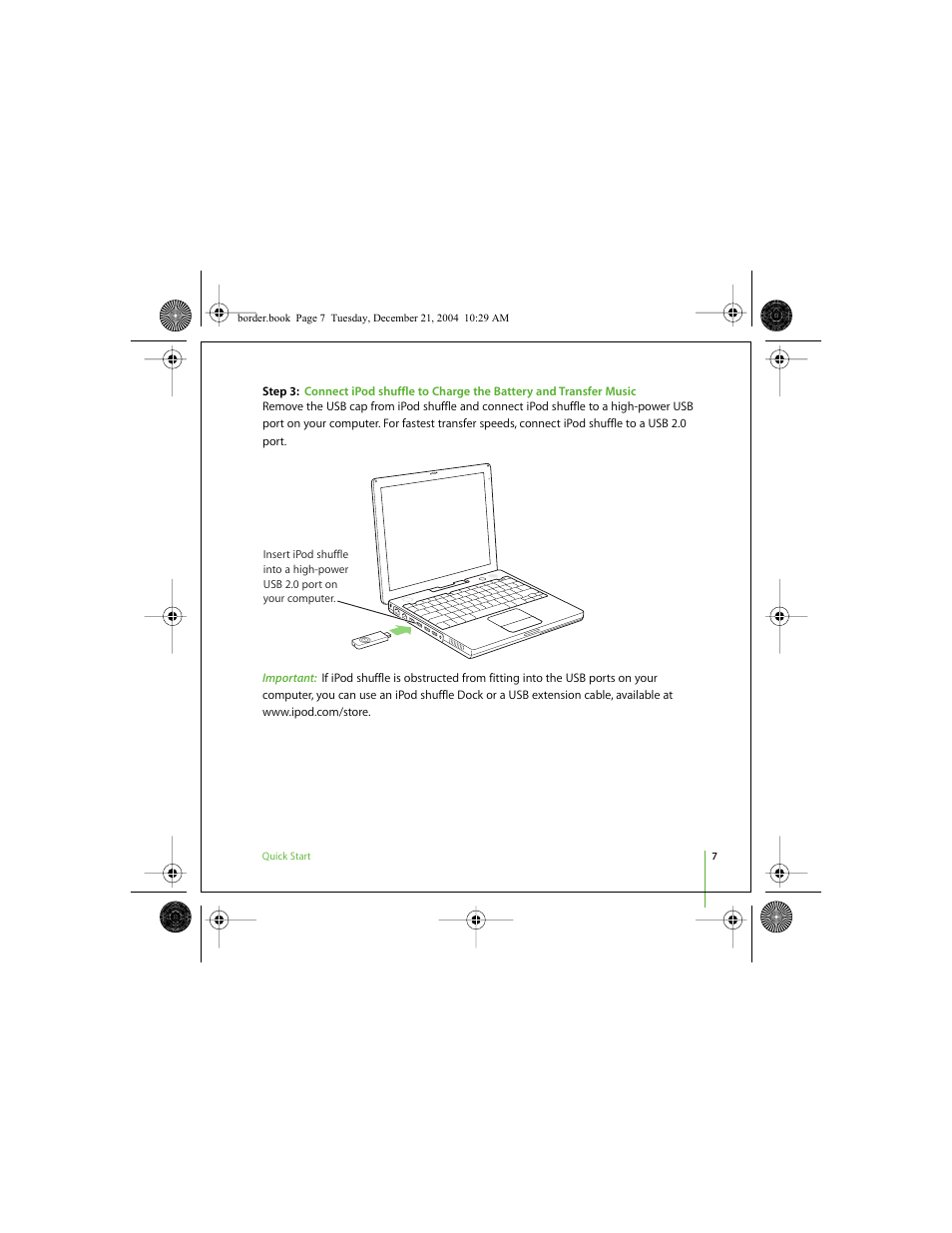 Apple iPod shuffle (User’s Guide) User Manual | Page 7 / 32