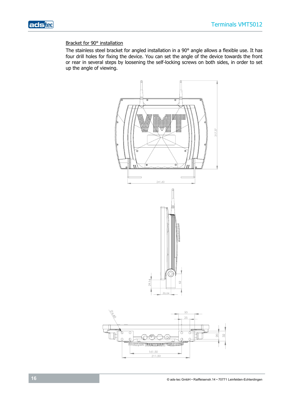 ADS-TEC VMT5012 (2010) User Manual | Page 16 / 35