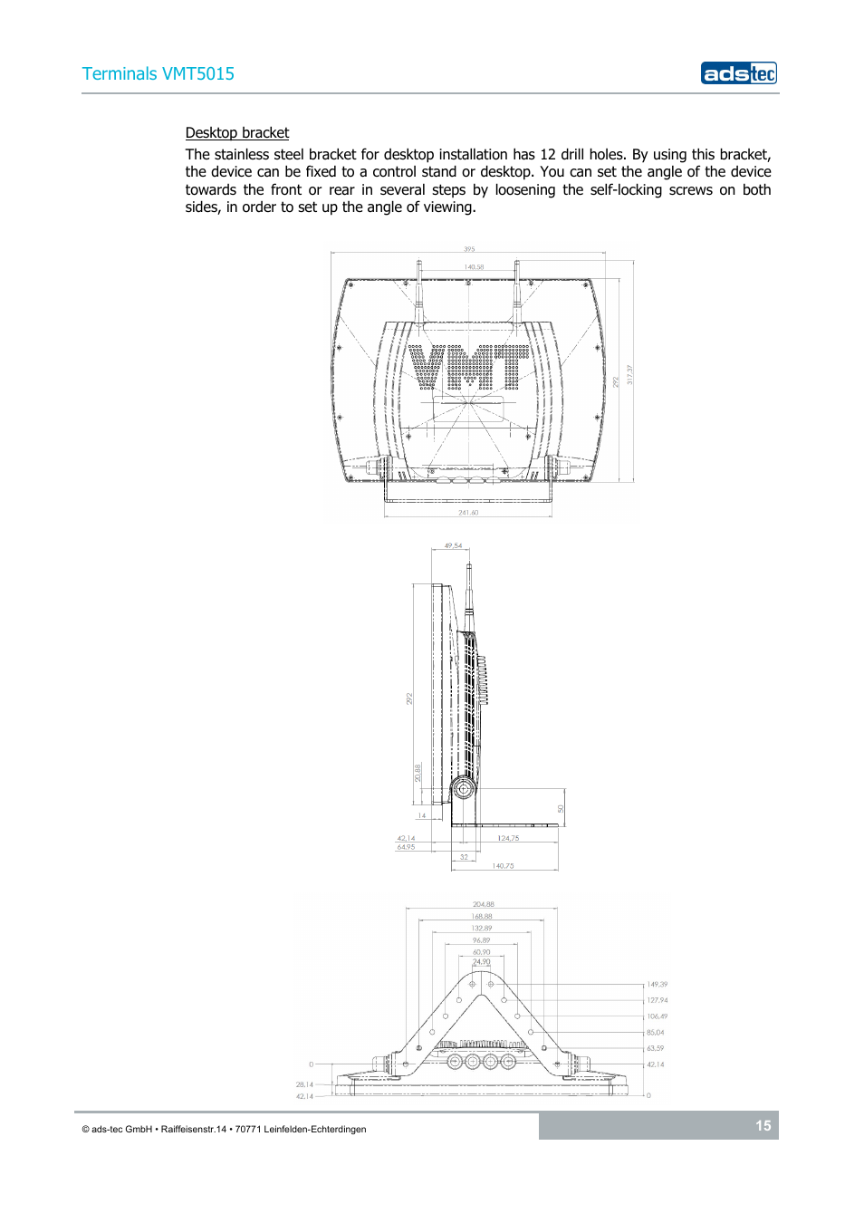 ADS-TEC VMT5015 (2010) User Manual | Page 15 / 35