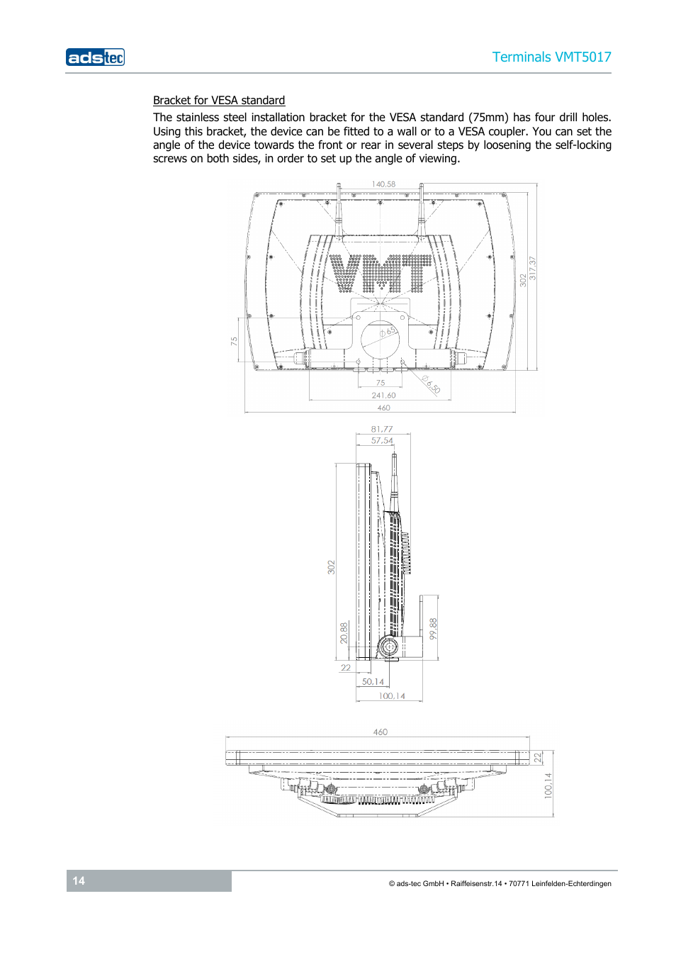 ADS-TEC VMT5017 (2010) User Manual | Page 14 / 34