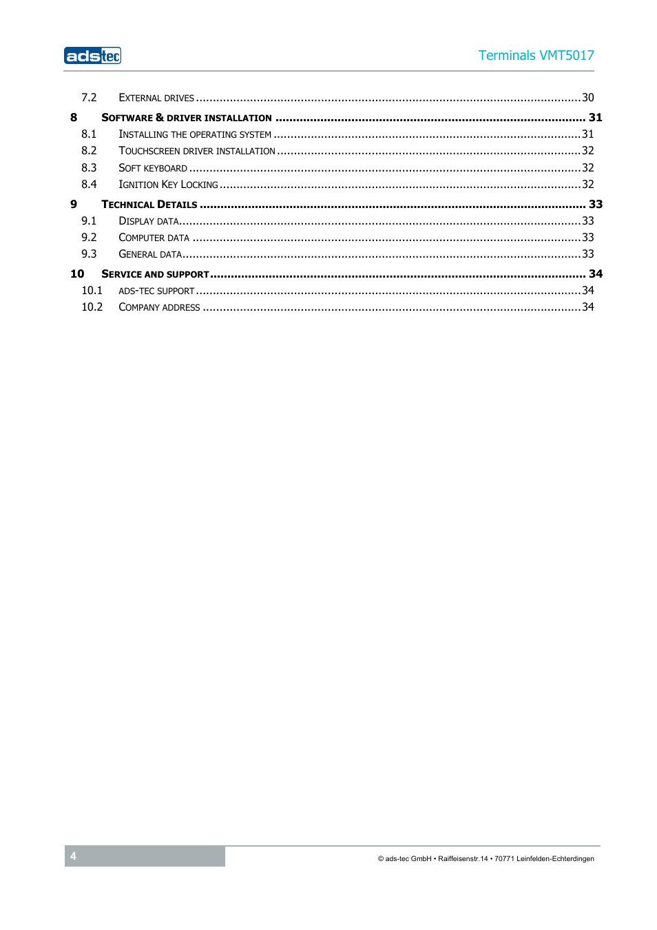 ADS-TEC VMT5017 (2010) User Manual | Page 4 / 34