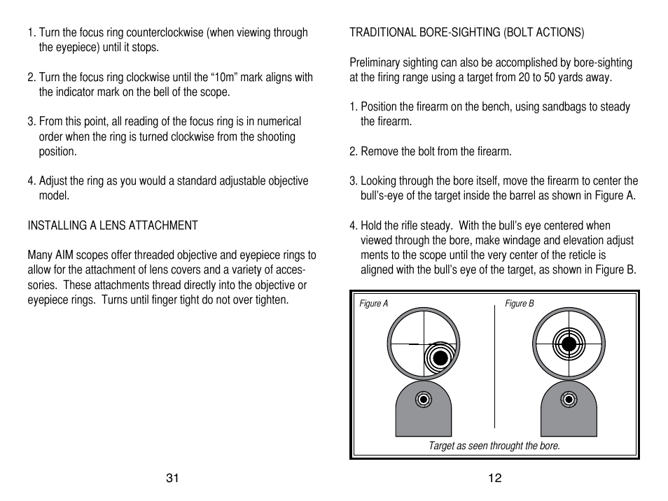 AIM Sports Scopes User Manual | Page 13 / 24