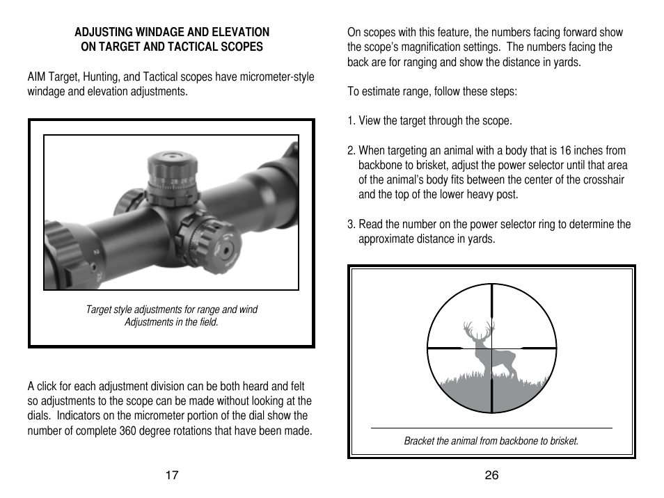 AIM Sports Scopes User Manual | Page 18 / 24