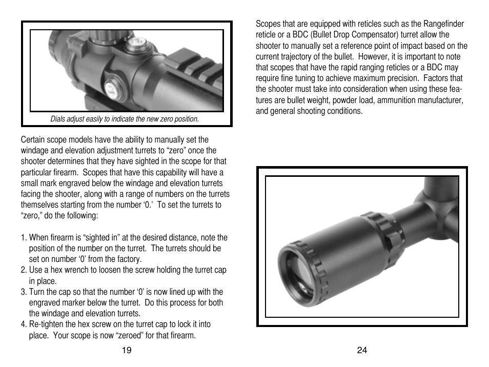 AIM Sports Scopes User Manual | Page 20 / 24