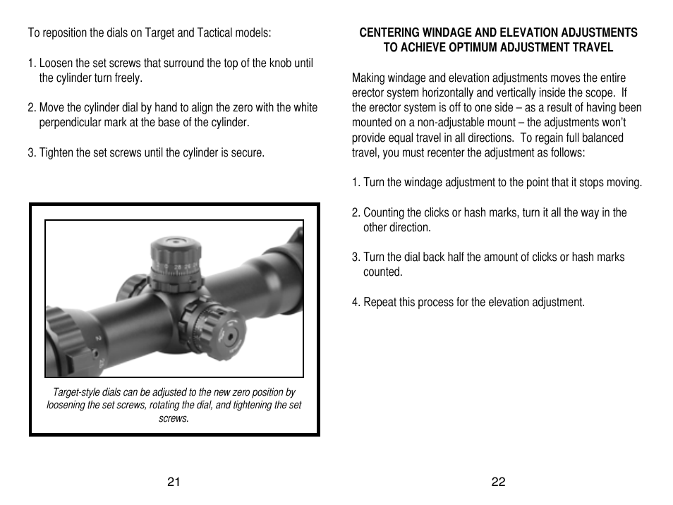 AIM Sports Scopes User Manual | Page 22 / 24