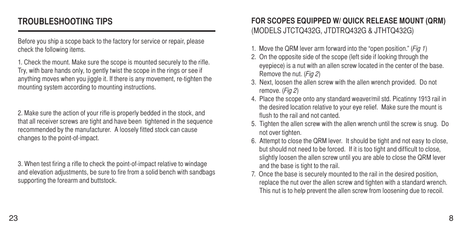 AIM Sports Fiber Optic Tri-Illuminated Scopes User Manual | Page 11 / 18