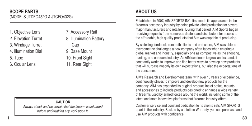 AIM Sports Fiber Optic Tri-Illuminated Scopes User Manual | Page 4 / 18