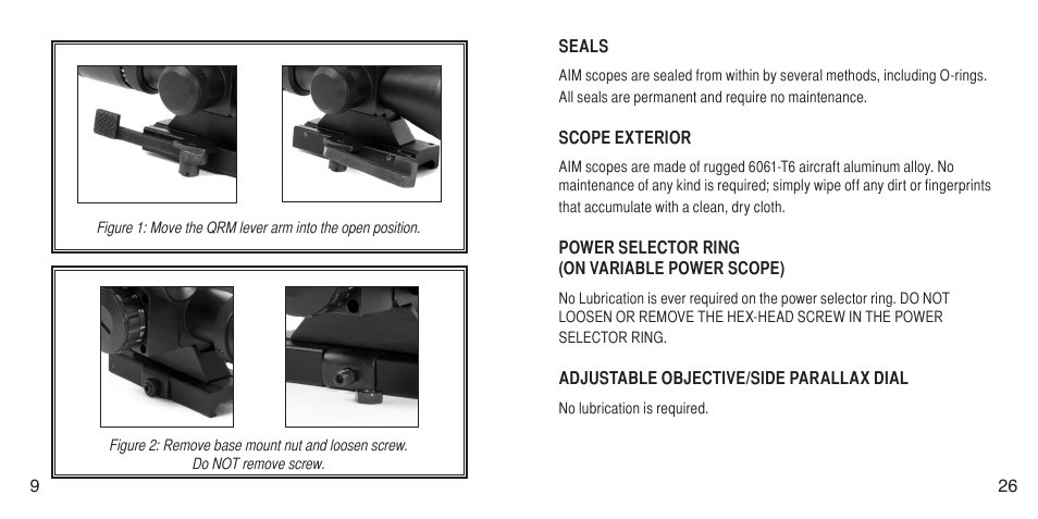 AIM Sports Green Laser Scopes User Manual | Page 12 / 20