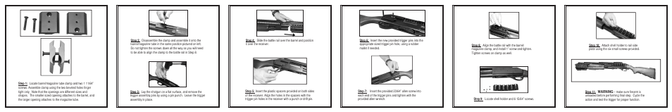 AIM Sports Tactical Shotgun Quad Rail User Manual | Page 2 / 2