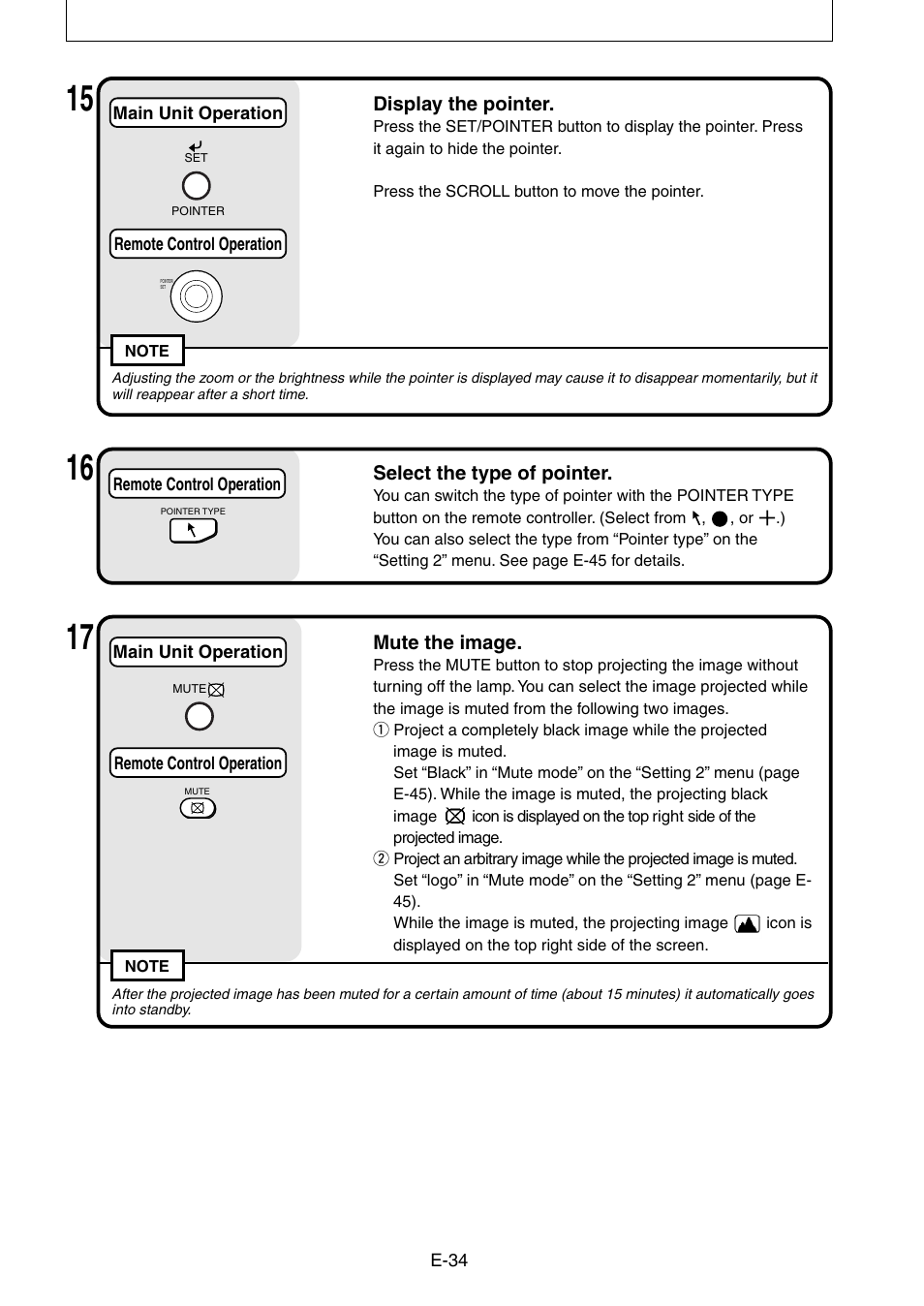 Nippon Aviotronics Multi-Function LCD Projector MP-50E User Manual | Page 34 / 59