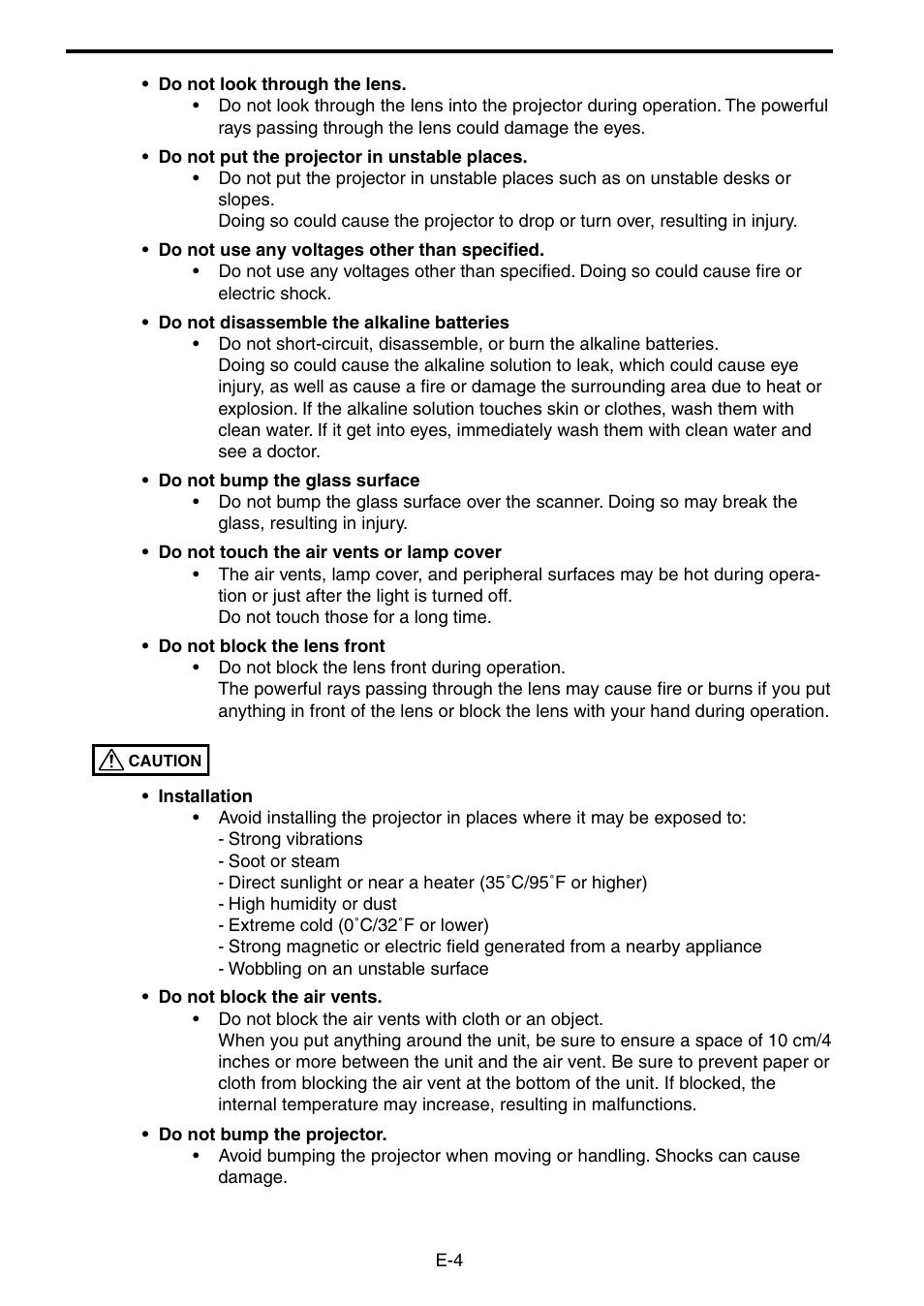 Nippon Aviotronics Multi-Function LCD Projector MP-50E User Manual | Page 4 / 59