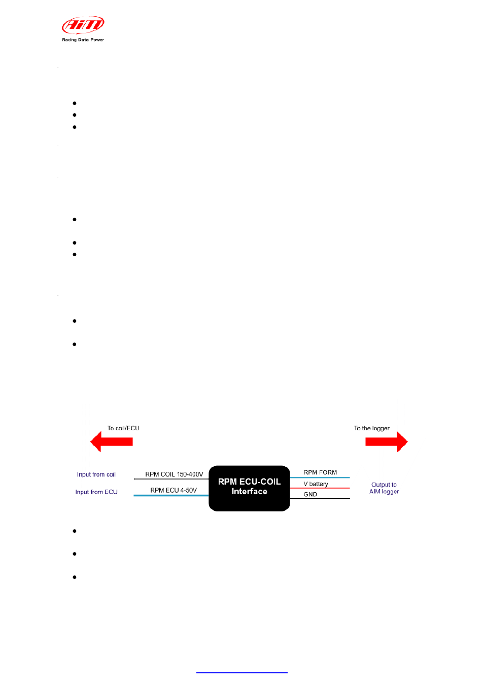 4 – how to sample the rpm signal, 1 – sampling the rpm via can bus/rs232, 2 – pre-condition to sample the rpm in another way | AiM MXL User Manual | Page 11 / 45