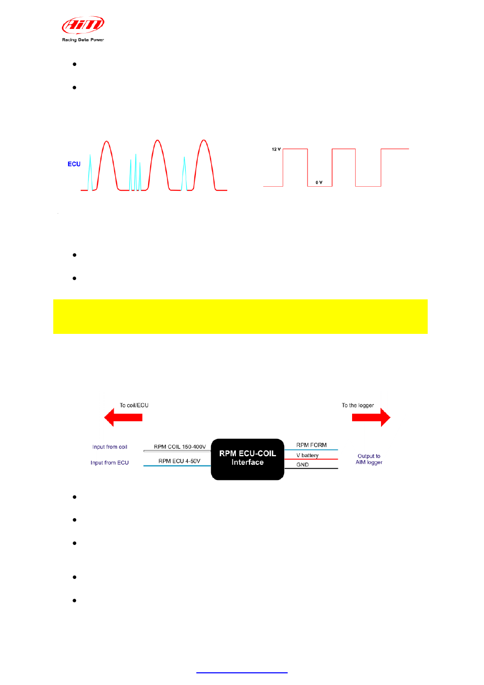 AiM MXL User Manual | Page 12 / 45