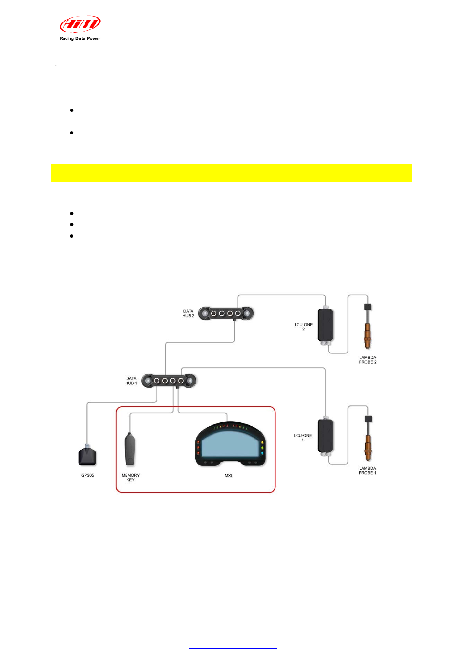 8 – how to connect mxl to the memorykey | AiM MXL User Manual | Page 19 / 45