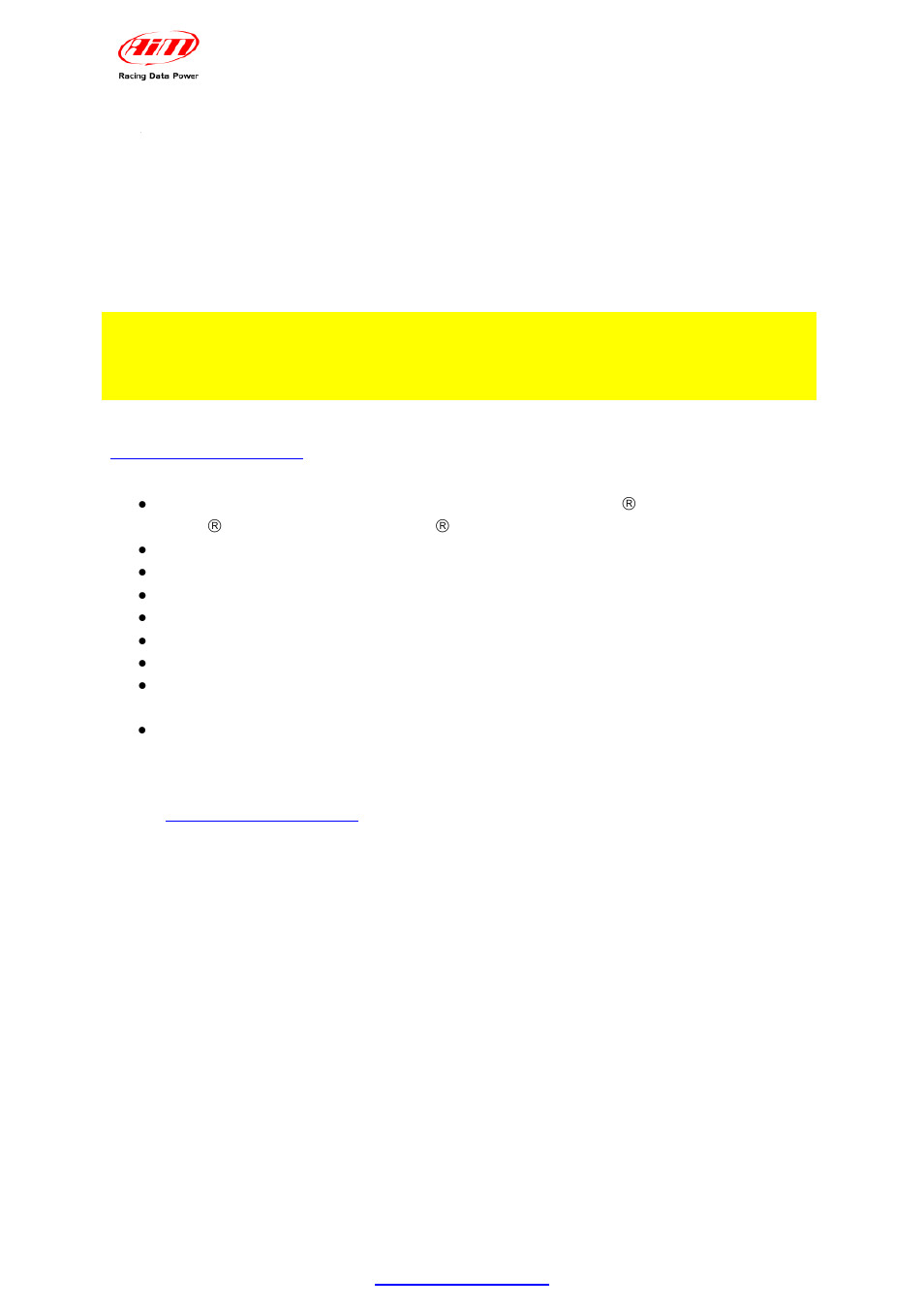 AiM MXL User Manual | Page 23 / 45