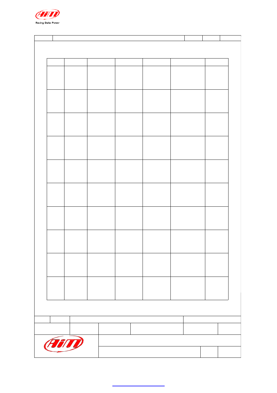 Binder 719 connector table | AiM MXL User Manual | Page 36 / 45