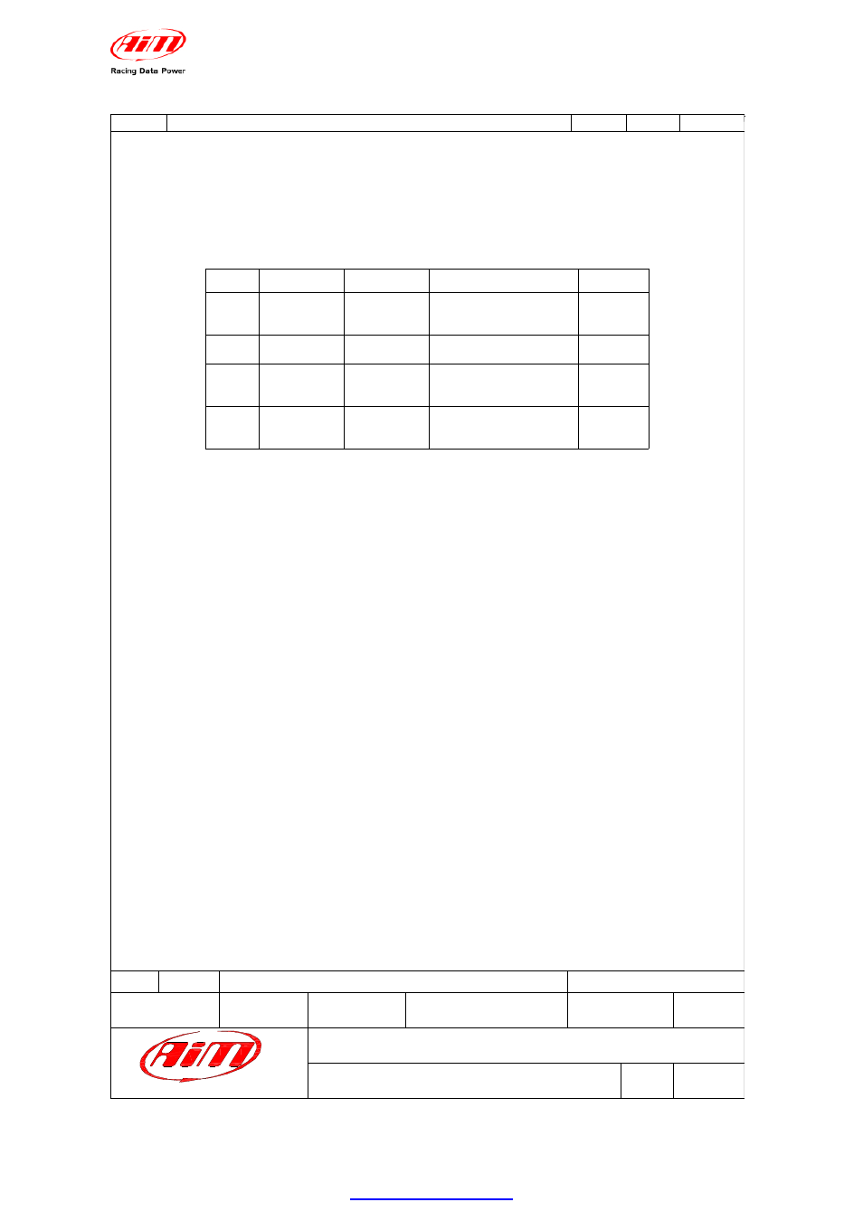 Not cabled channels table, Mxl user manual release 1.24 | AiM MXL User Manual | Page 37 / 45