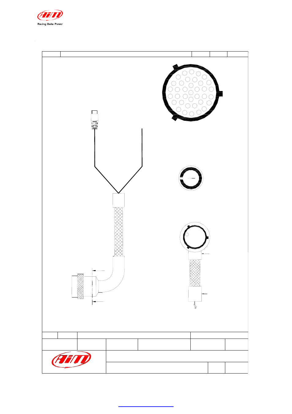 A.3 – mxl pro05 wirings, Mxl pro05 cable - 37 pins deutsch connector, Mxl user manual release 1.24 | AiM MXL User Manual | Page 38 / 45