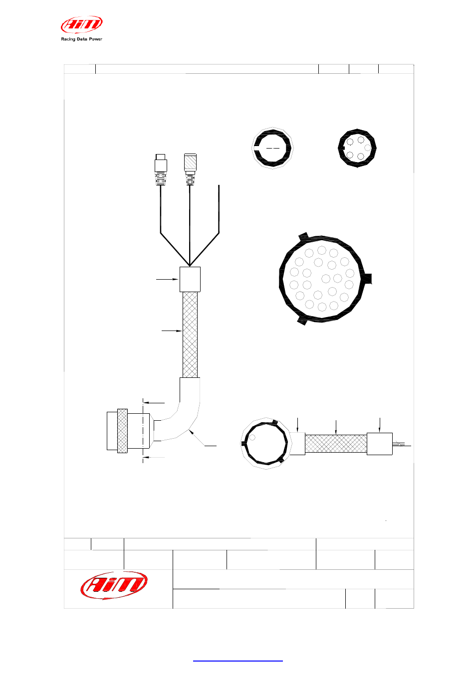 Mxl pro05 cable - 22 pins deutsch connector | AiM MXL User Manual | Page 41 / 45