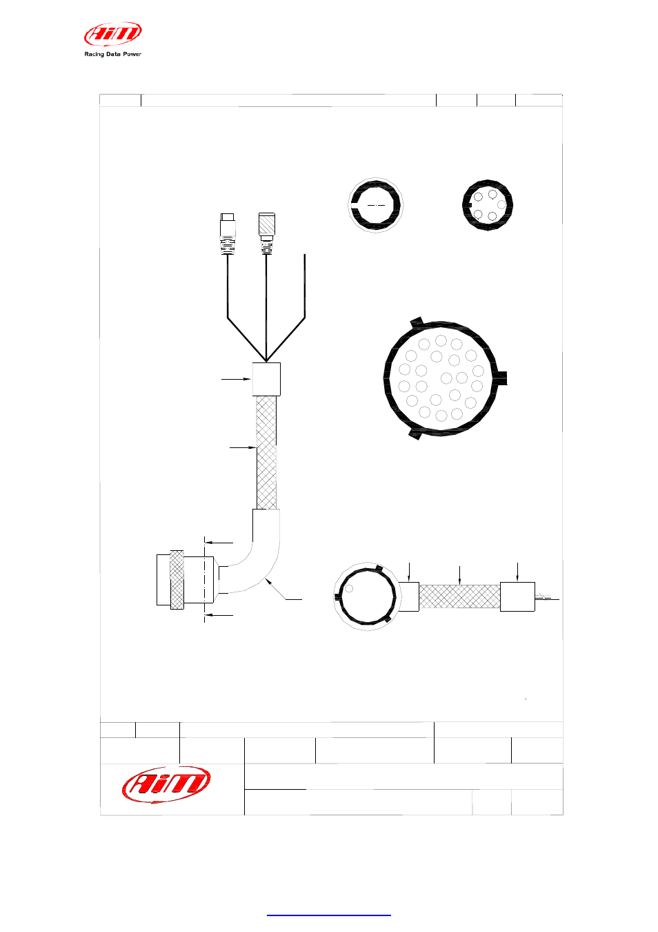 Mxl pro05 cable - 22 pins deutsch connector, Mxl user manual release 1.24 | AiM MXL User Manual | Page 43 / 45