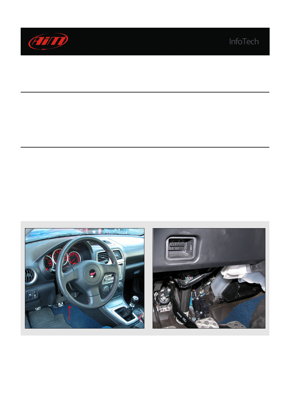 2 installation kit, 1 mxl strada/pista kit installation | AiM Plug & Play Kit MXL Subaru User Manual | Page 10 / 28