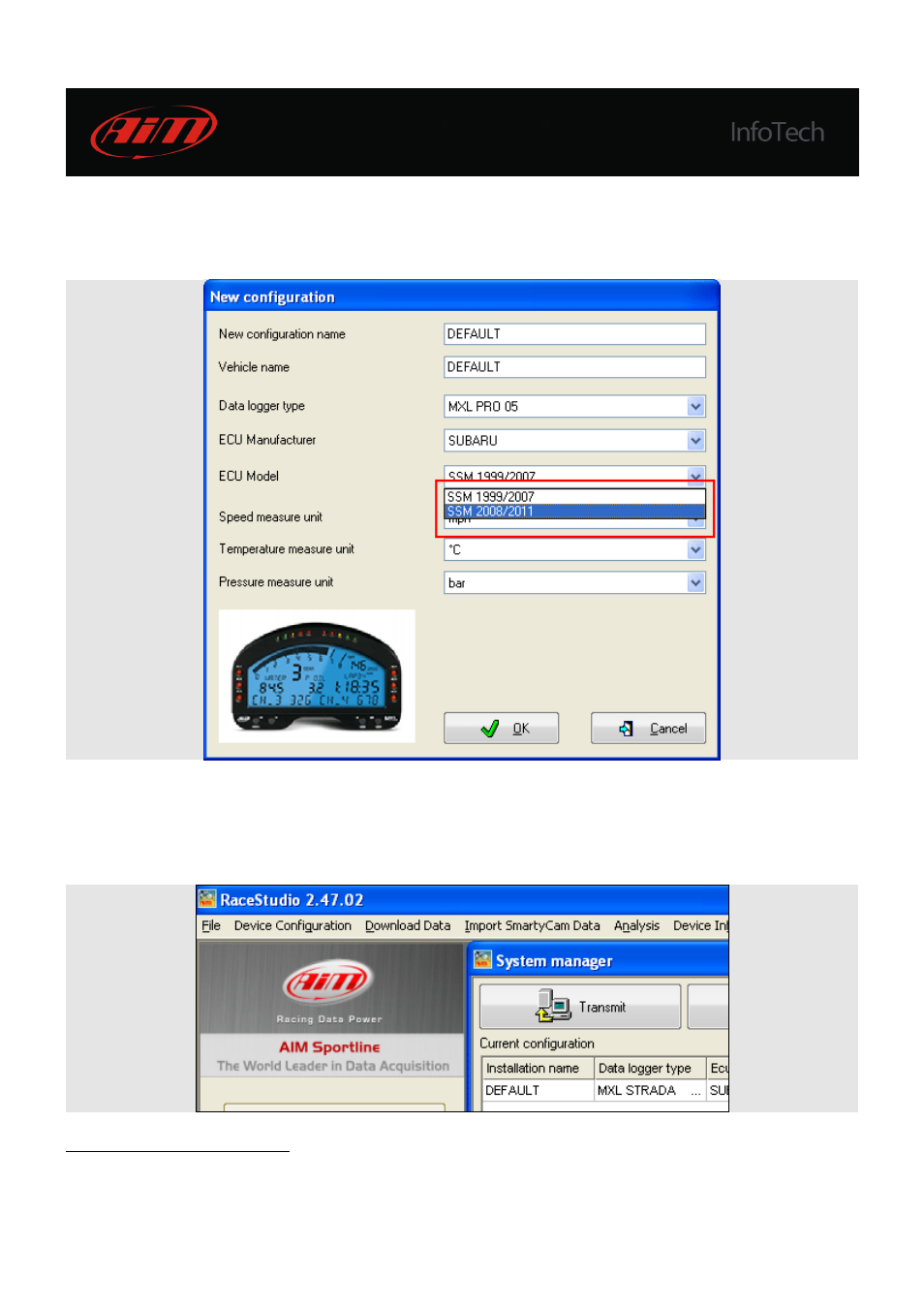 AiM Plug & Play Kit MXL Subaru User Manual | Page 21 / 28