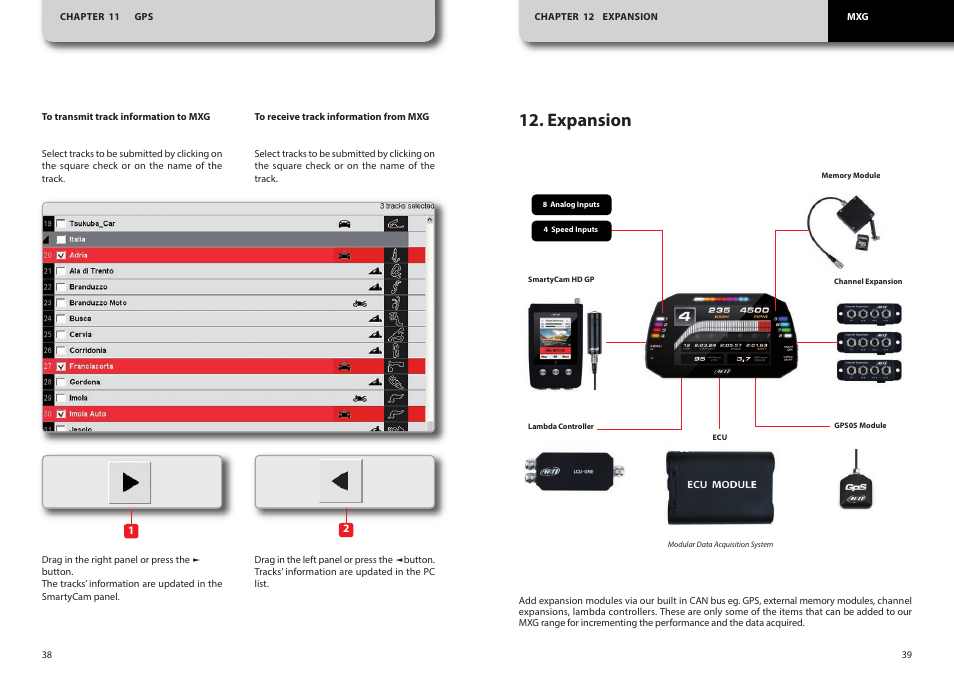 Expansion | AiM MXG User Manual | Page 20 / 22