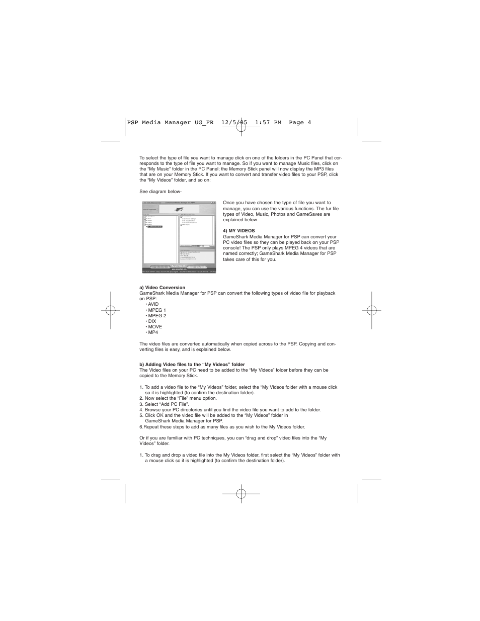 Mad Catz GameShark Media Manager for PSP User Manual | Page 4 / 15