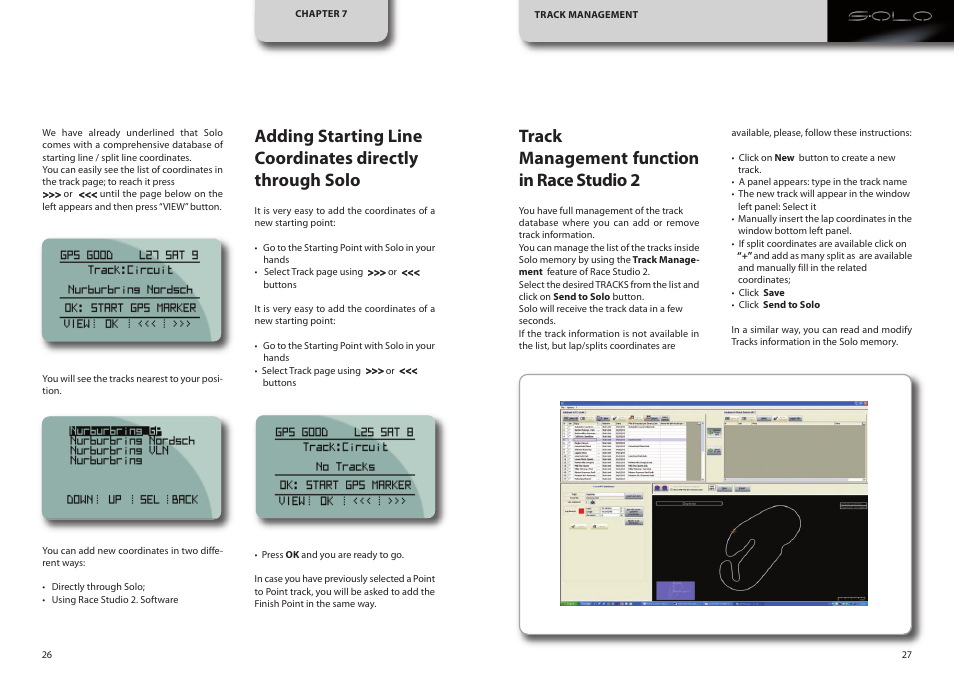 Track management function in race studio 2 | AiM SoloDL User Manual | Page 14 / 21