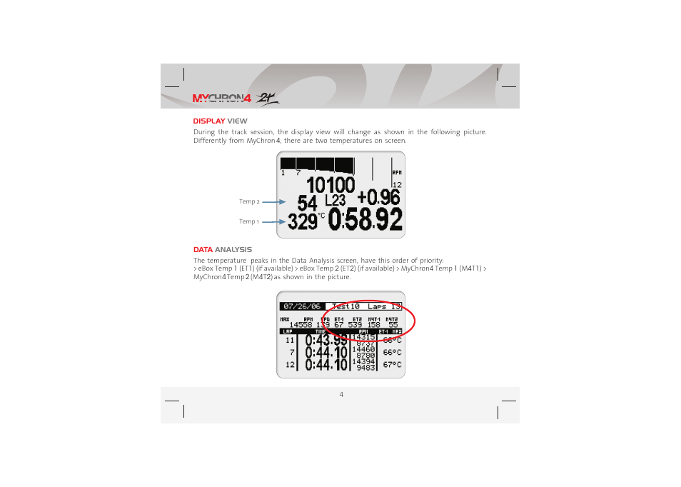 AiM MyChron4 2T User Manual | Page 4 / 4