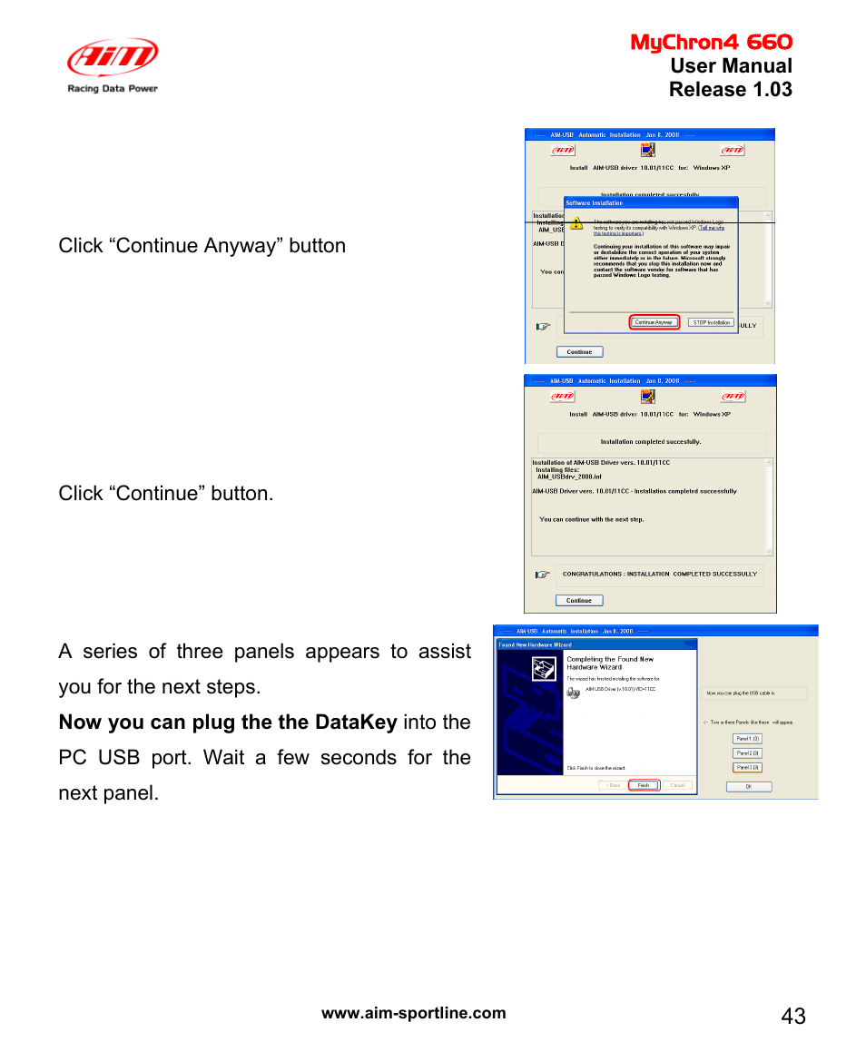 AiM MyChron4 660 User Manual | Page 44 / 87