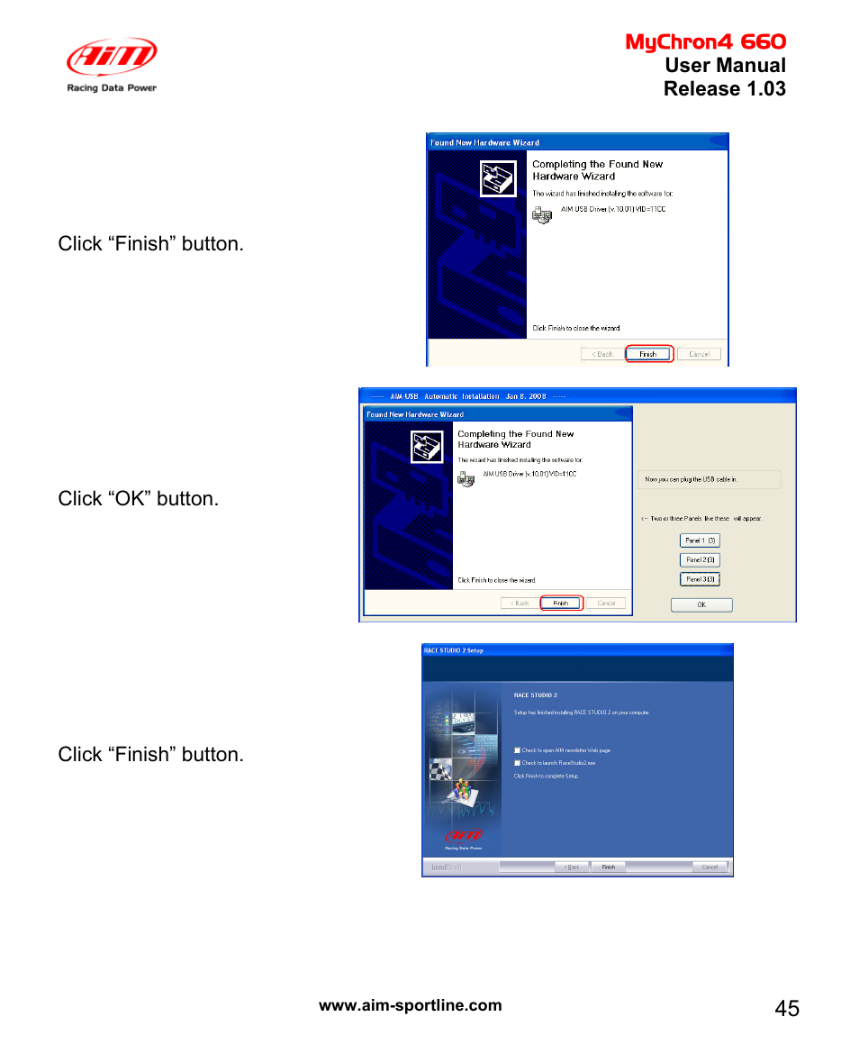 AiM MyChron4 660 User Manual | Page 46 / 87