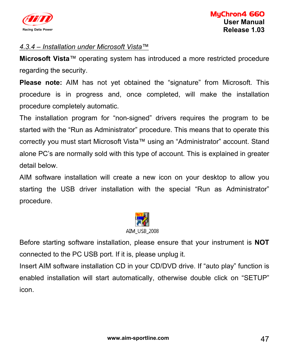 AiM MyChron4 660 User Manual | Page 48 / 87