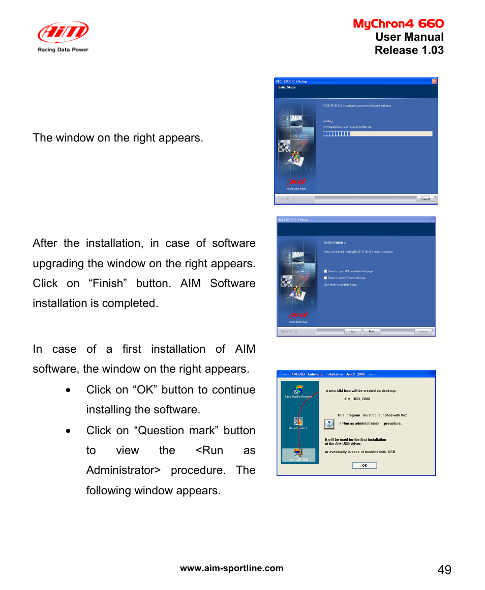AiM MyChron4 660 User Manual | Page 50 / 87