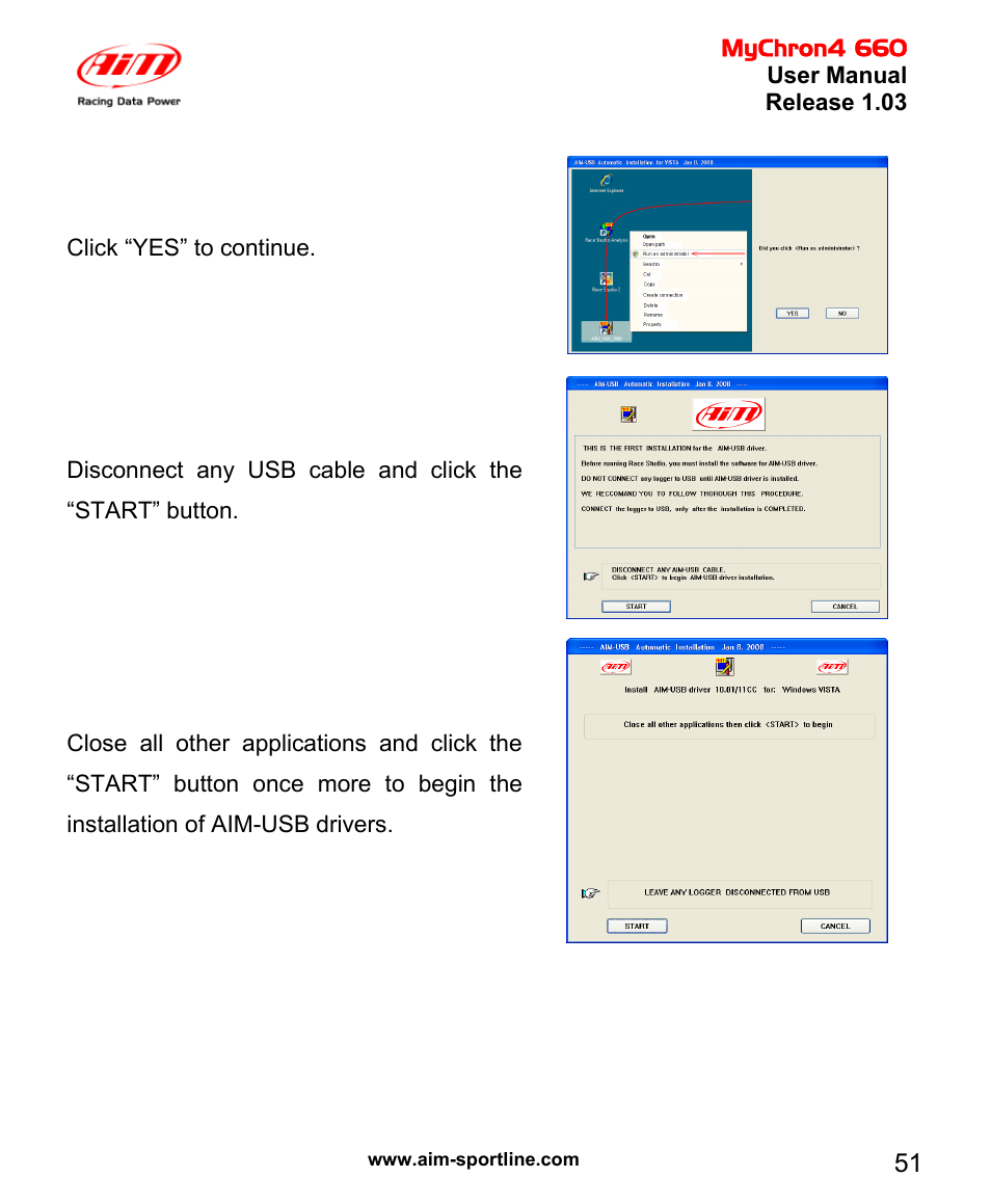 AiM MyChron4 660 User Manual | Page 52 / 87