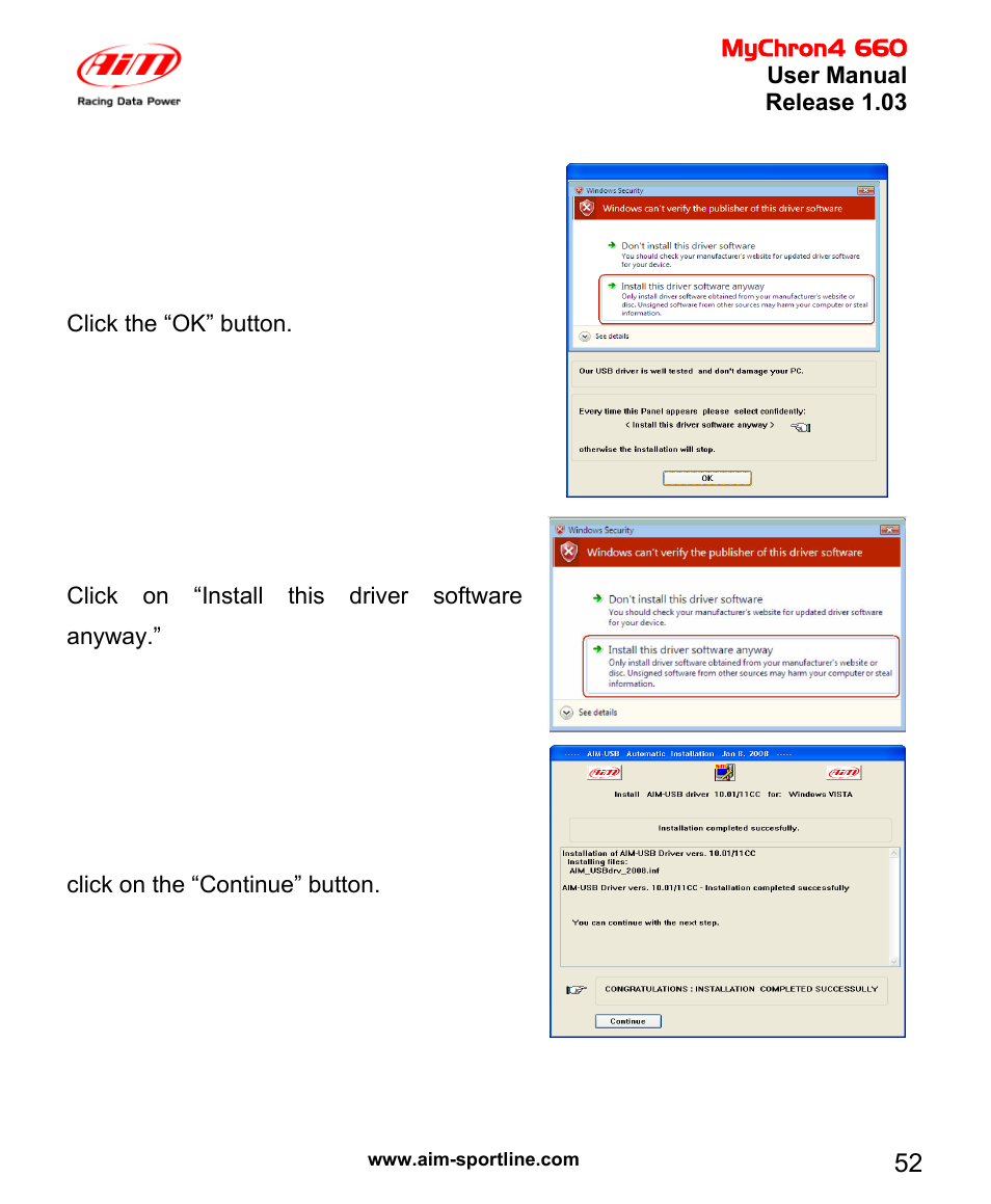 AiM MyChron4 660 User Manual | Page 53 / 87