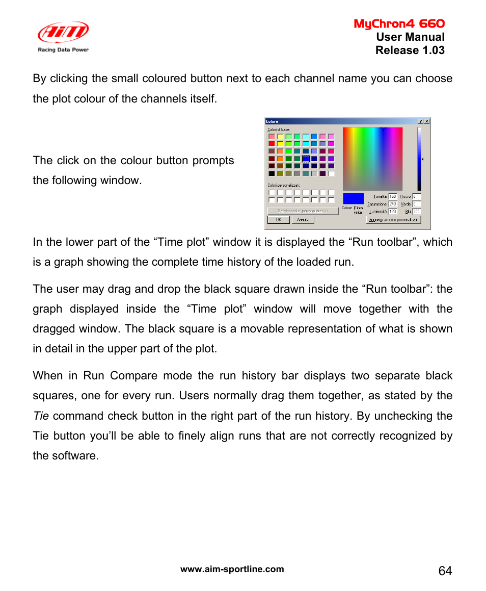 AiM MyChron4 660 User Manual | Page 65 / 87