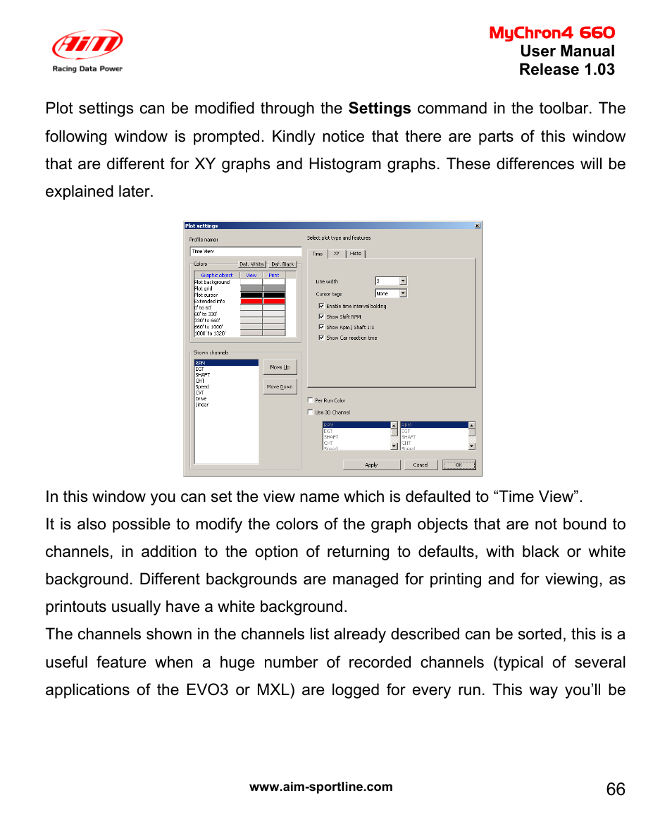 AiM MyChron4 660 User Manual | Page 67 / 87
