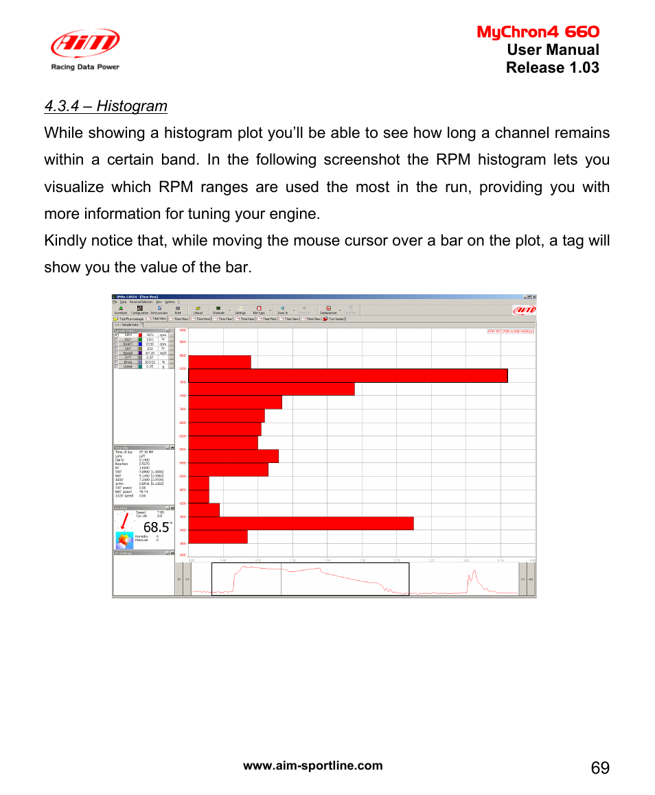 AiM MyChron4 660 User Manual | Page 70 / 87