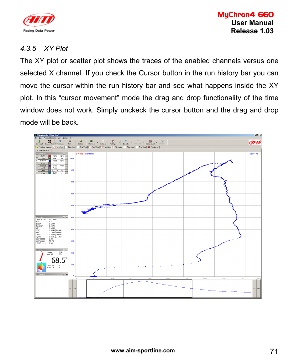 AiM MyChron4 660 User Manual | Page 72 / 87
