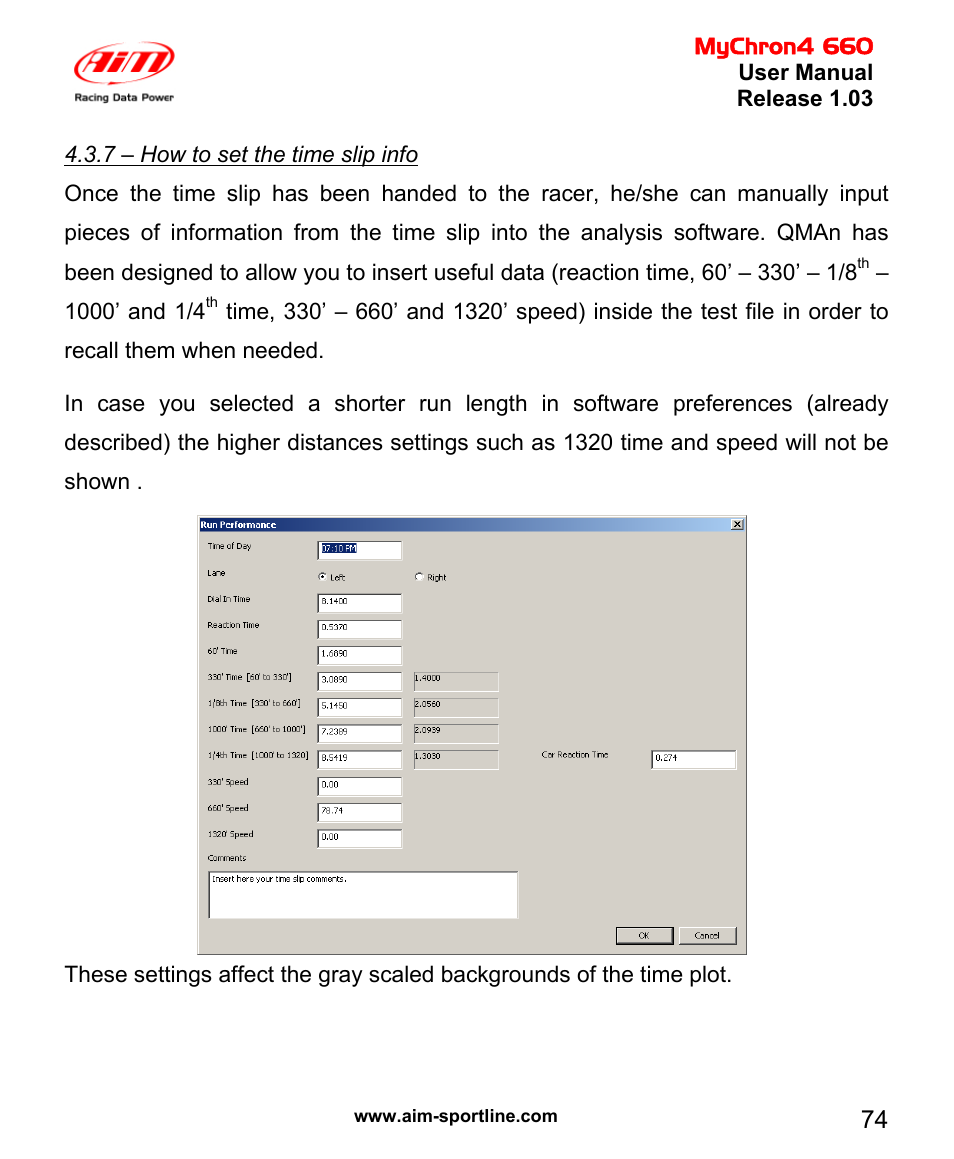 AiM MyChron4 660 User Manual | Page 75 / 87