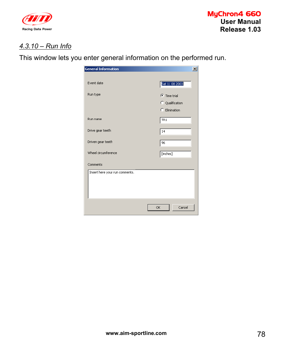 AiM MyChron4 660 User Manual | Page 79 / 87