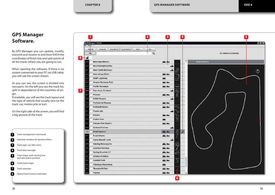 Gps manager software | AiM EVO4 User Manual | Page 20 / 28