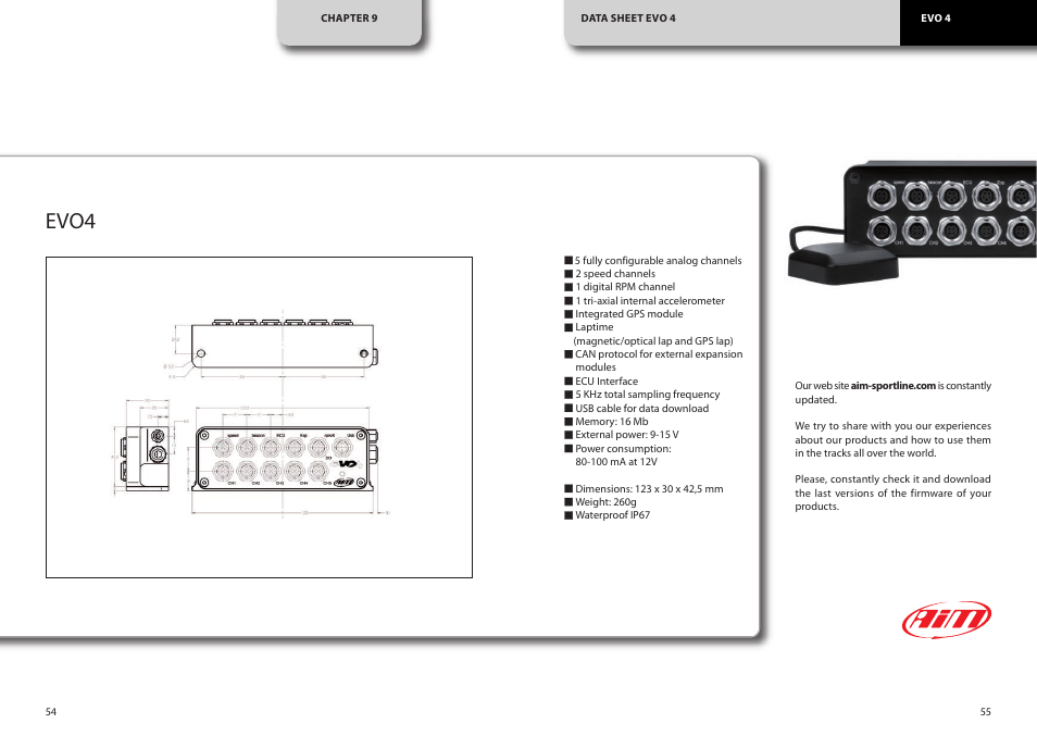Evo4 | AiM EVO4 User Manual | Page 28 / 28