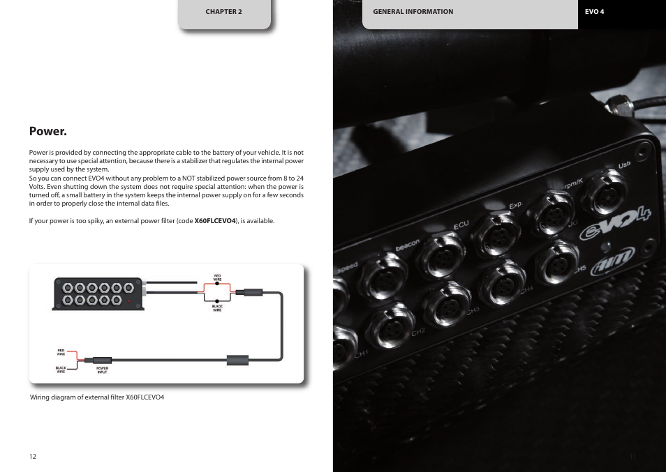 Power | AiM EVO4 User Manual | Page 7 / 28