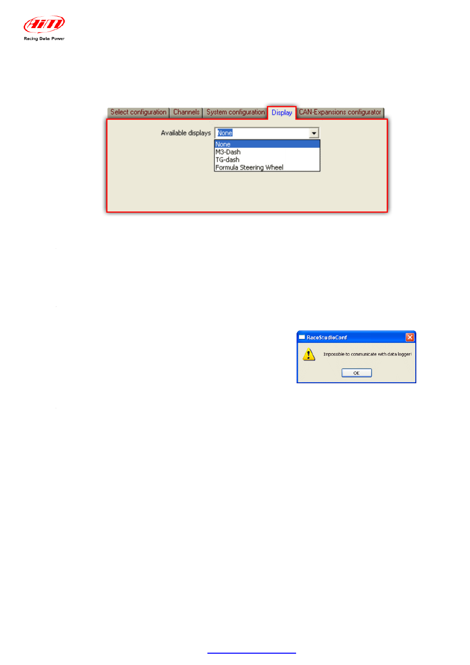 1 – how to transmit the configuration, 2 – online | AiM RPM Bridge User Manual | Page 11 / 12